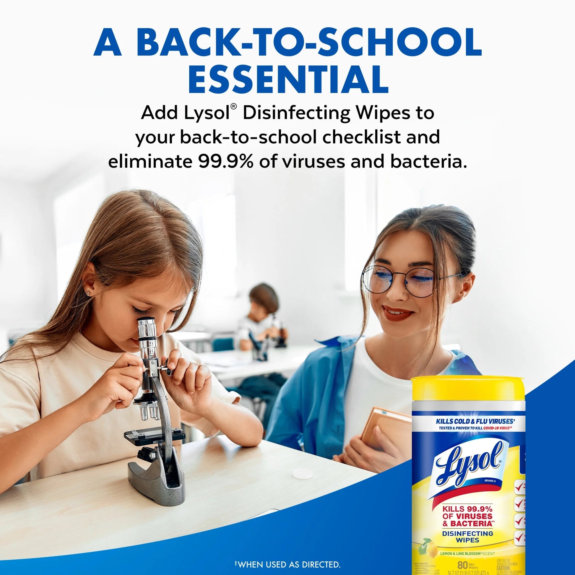 Lysol® Disinfectant Wipes Bundle, Multi-Surface Antibacterial Cleaning Wipes, Lemon and Lime Blossom, 80 Count Each(Pack of 4)