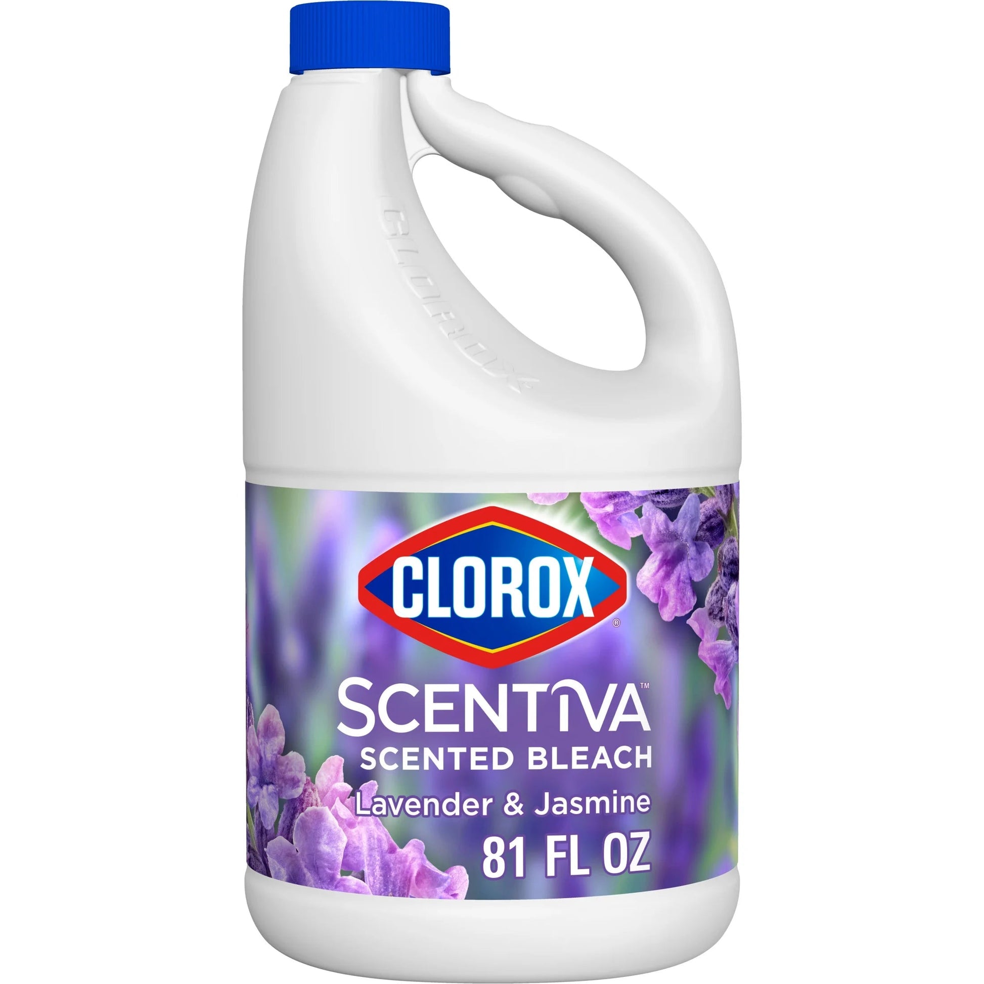 Clorox Scentiva Scented Bleach, Disinfecting Cleaner, Lavender and Jasmine, 81 Fl Oz