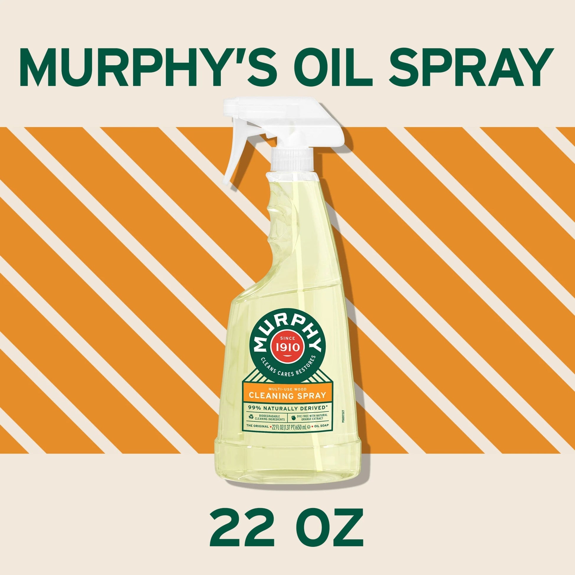 Murphy Oil Wood Surface Household Cleaner Spray, Orange, 22 Fluid Ounce