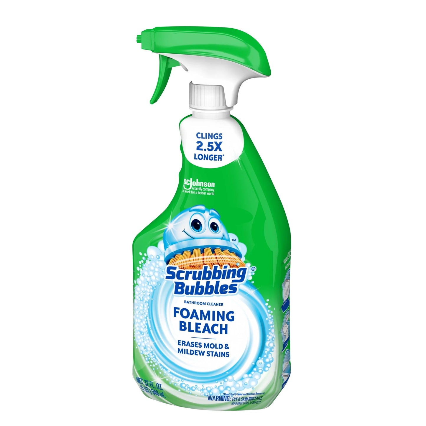 Scrubbing Bubbles Foaming Bleach Bathroom Cleaner, Fresh Scent, Trigger Bottle, 32 Oz, 1 Count