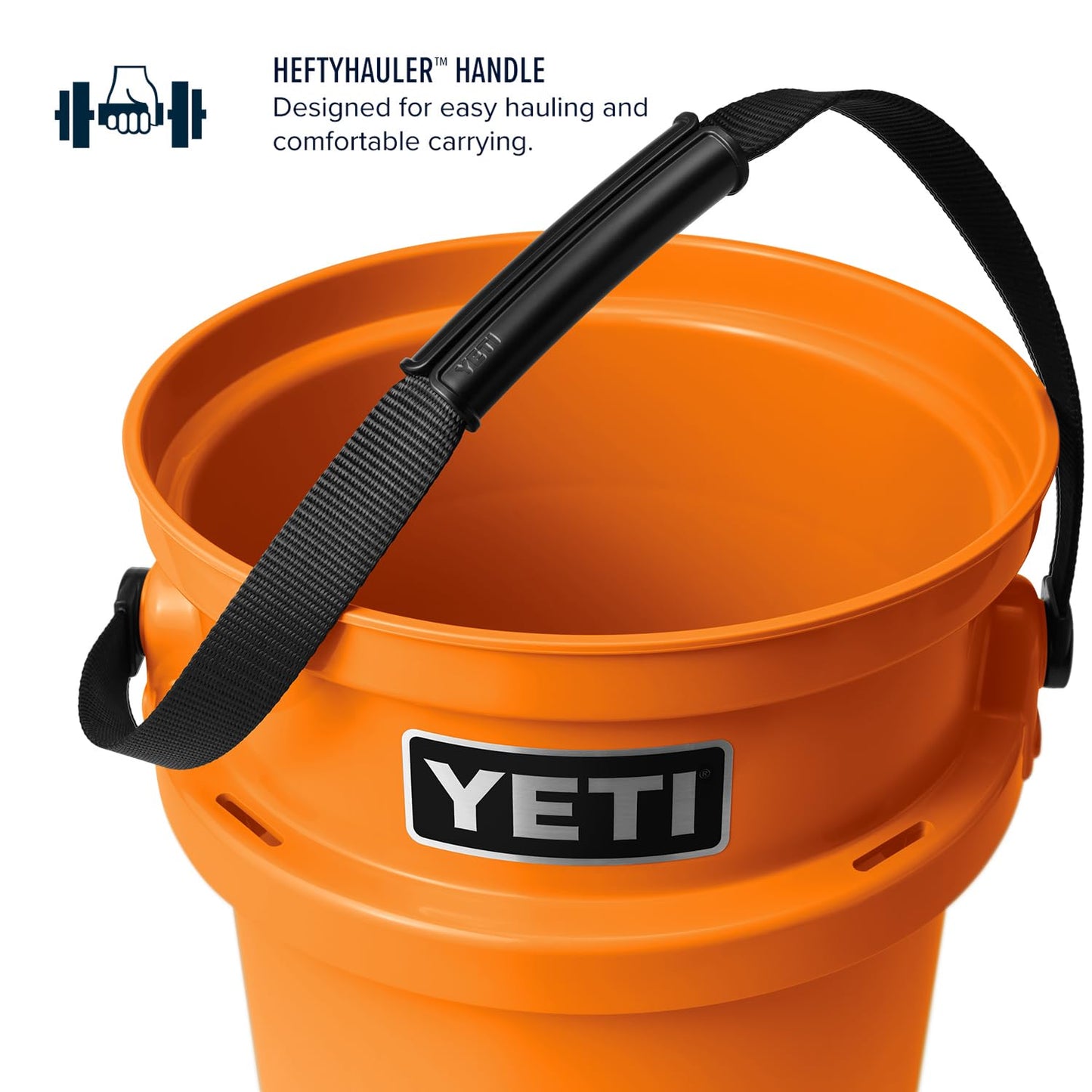 YETI Loadout 5-Gallon Bucket, Impact Resistant Fishing/Utility Bucket, Rescue Red