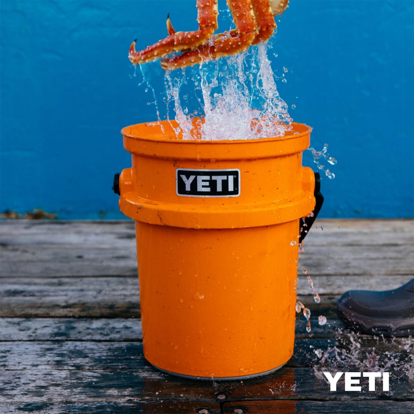 YETI Loadout 5-Gallon Bucket, Impact Resistant Fishing/Utility Bucket, Rescue Red