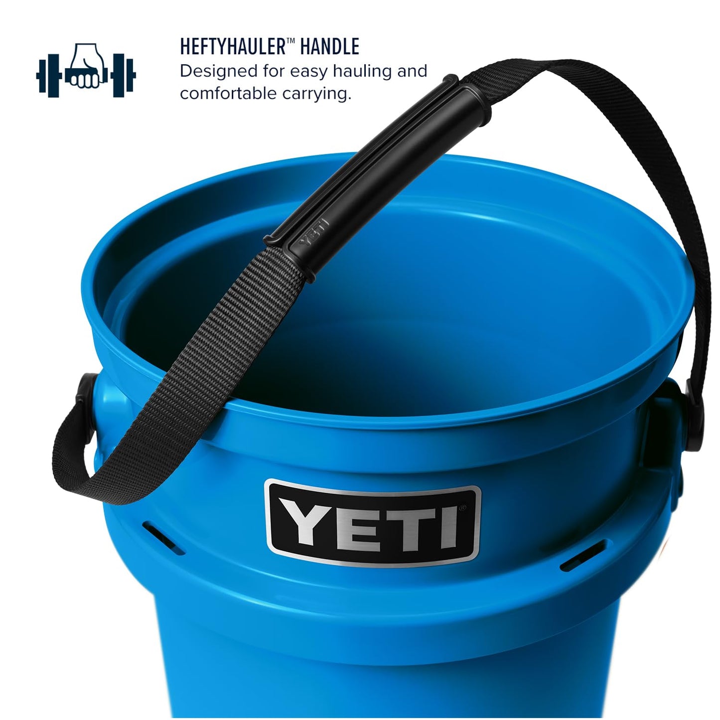 YETI Loadout 5-Gallon Bucket, Impact Resistant Fishing/Utility Bucket, Rescue Red