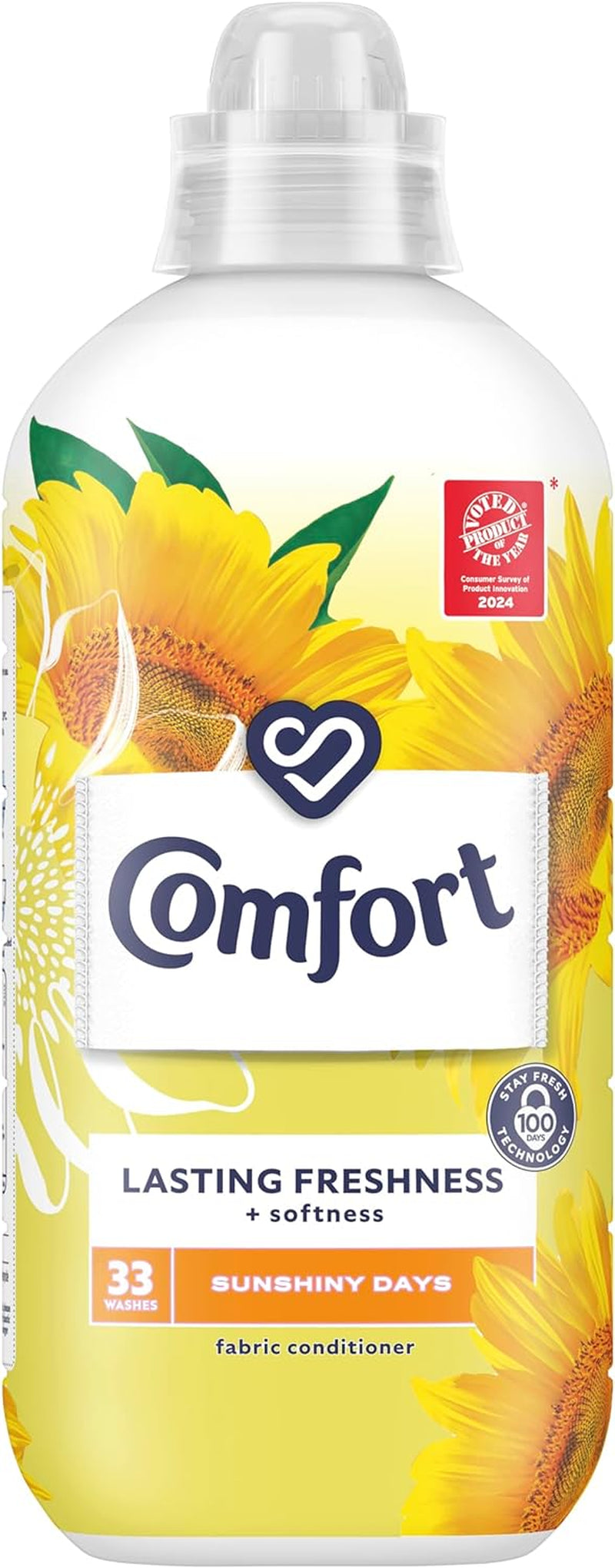 Comfort Sunshiny Days Fabric Conditioner with Stay Fresh Technology for 100 Days of Freshness + Fragrance* 160 Wash 4800Ml, Pack of 1