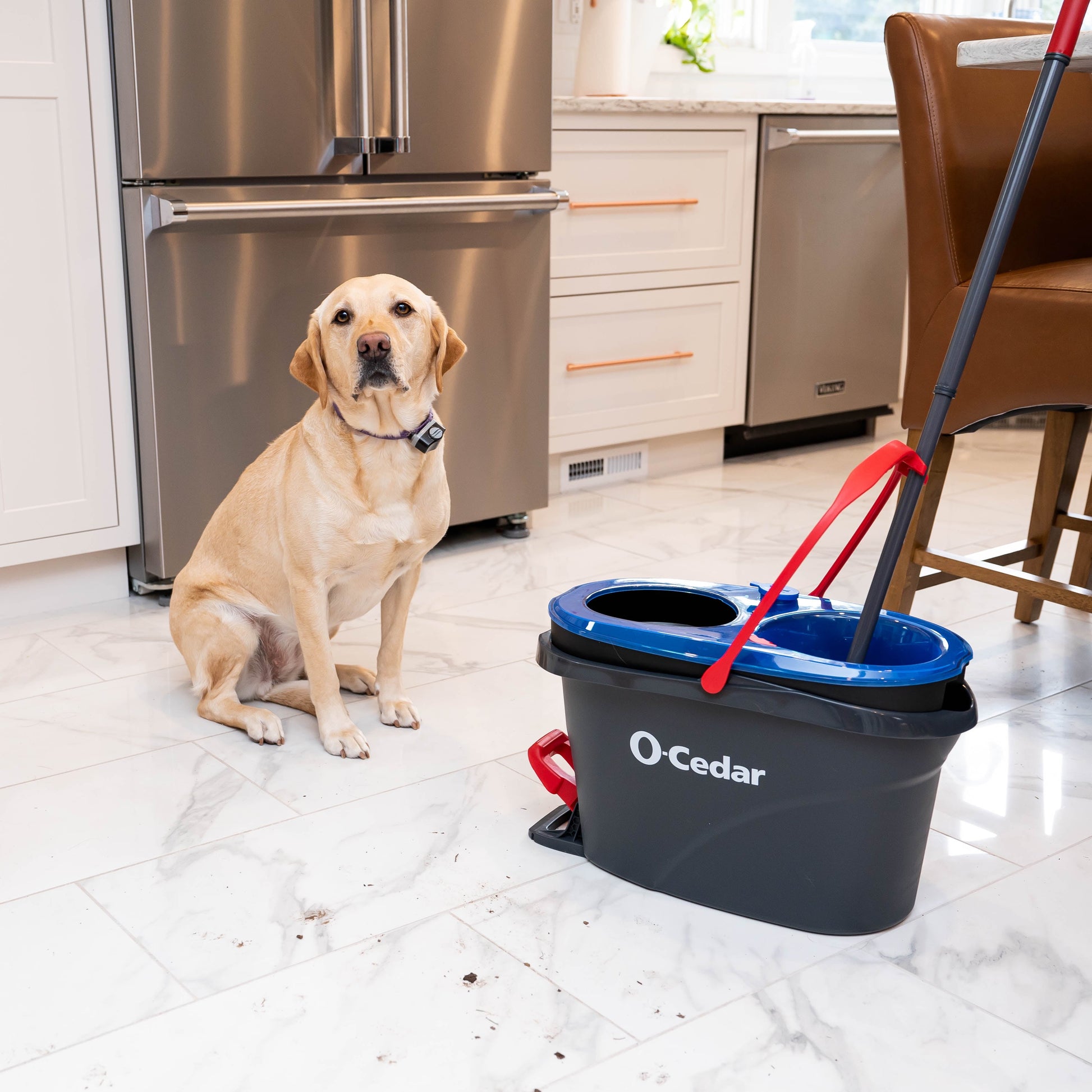 O-Cedar Rinseclean™ Clean Water Spin Mop and Bucket System | Clean with Clean Water | Removes 99% of Bacteria