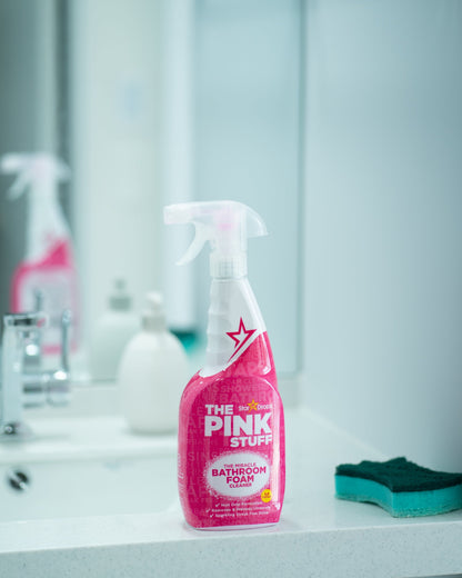 The Pink Stuff, Bathroom Foam Spray, All Purpose Cleaner, Rhubarb Scent, 25.36 Oz.