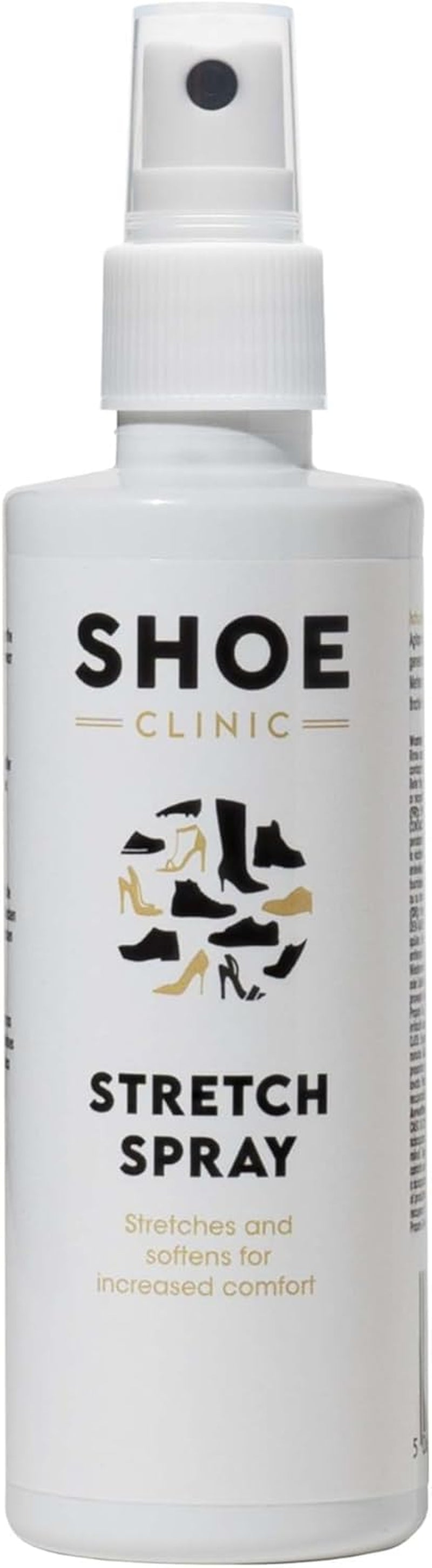 Shoe Clinic Shoe Stretcher Spray | Soften & Stretch Leather, Suede, Nubuck, & Canvas Shoes & Boots | for Men and Women’S Wide Footwear | 125 Ml