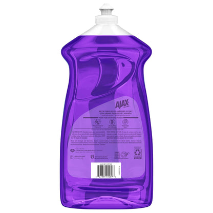 Ajax Ultra Liquid Dish Soap with Fabuloso, Lavender Scent, Deep Cleaning Action, 52 Fluid Ounce