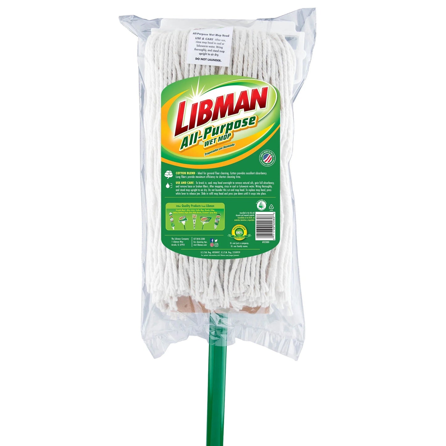 Libman All-Purpose Wet Mop (#16 Head) Cotton Blend