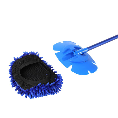 Auto Drive Microfiber Mop, Blue Aluminum Telescoping Handle