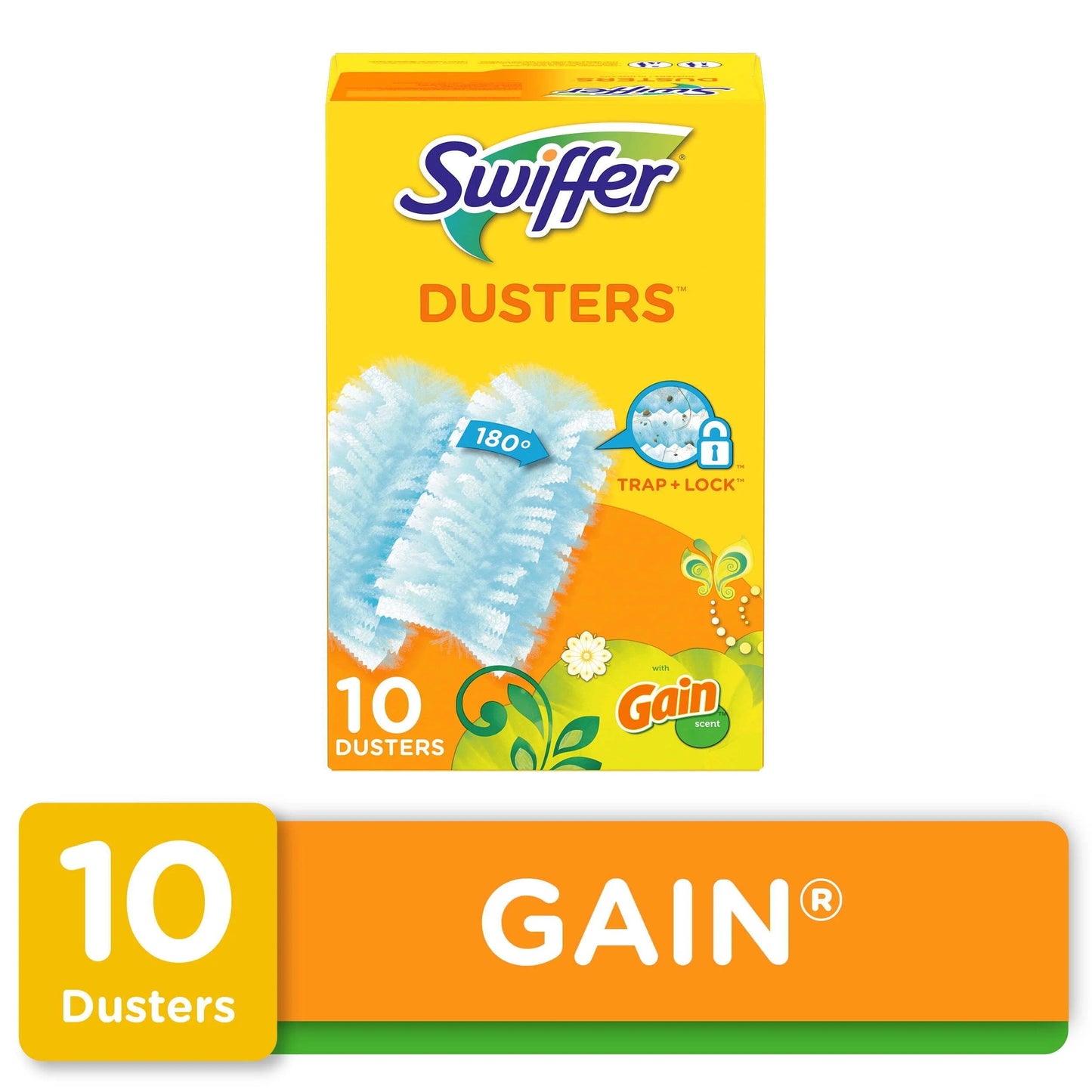 Swiffer Dusters Refill for Cleaning, Feather & Microfiber Duster Alternative, Gain, 10Ct