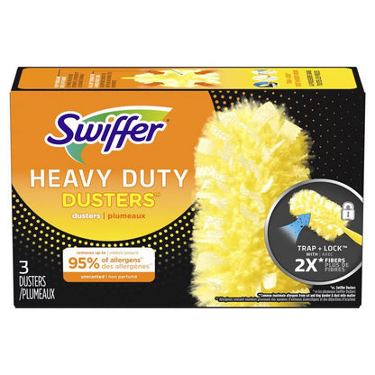 Swiffer 1000592 Fiber Heavy Duty Duster Refill - Pack of 3