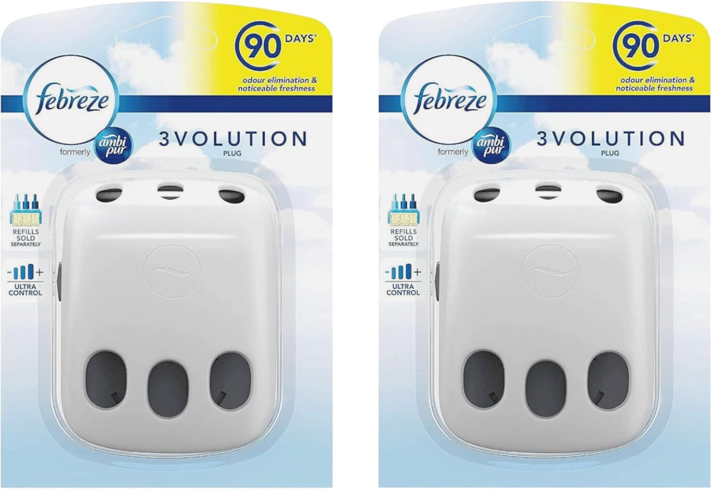 Febreze Ambi Pur 3Volution Air Freshener Plug-In Diffuser Device, Case Only, Pack of 2