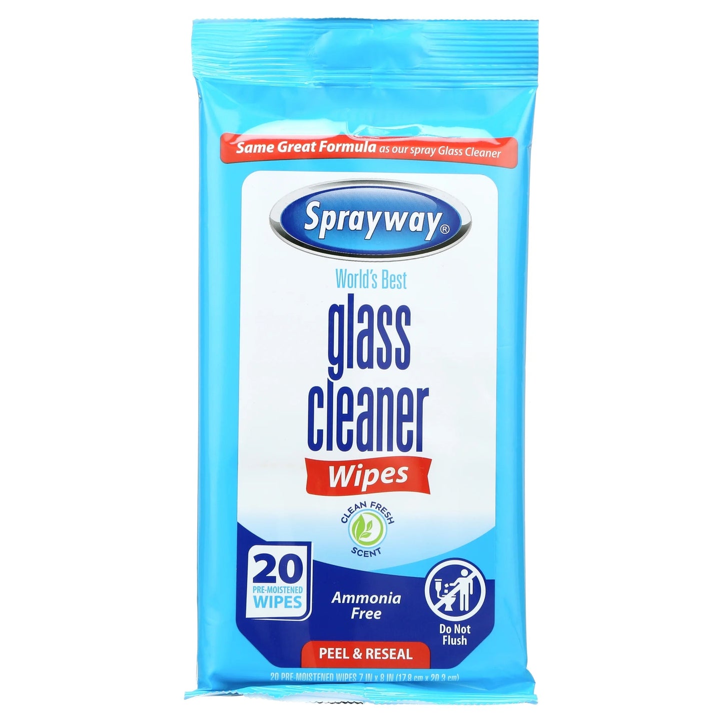 Sprayway Glass Cleaner Wipes 20/Pack