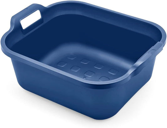 Addis Eco Made from 100 Percent Recycled Plastic Washing up Bowl with Twin Handle, Blue, 10 Litre