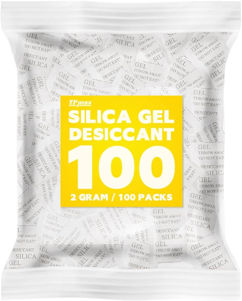 100 Packets 2 Gram Silica Gel Desiccant Absorber Dehumidifiers