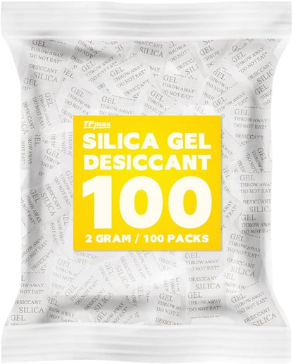 100 Packets 2 Gram Silica Gel Desiccant Absorber Dehumidifiers