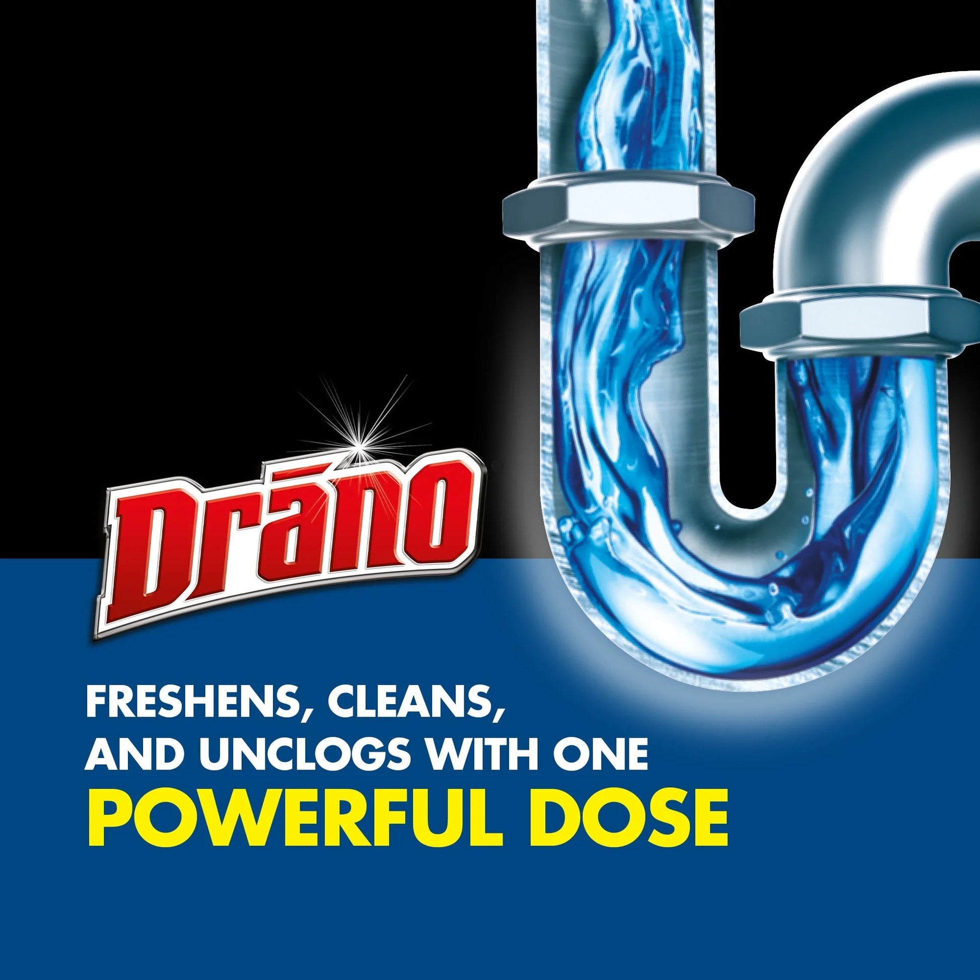 Drano Dual-Force Foamer, Hair and Drain Clog Remover, Commercial Line, 17 Fl Oz