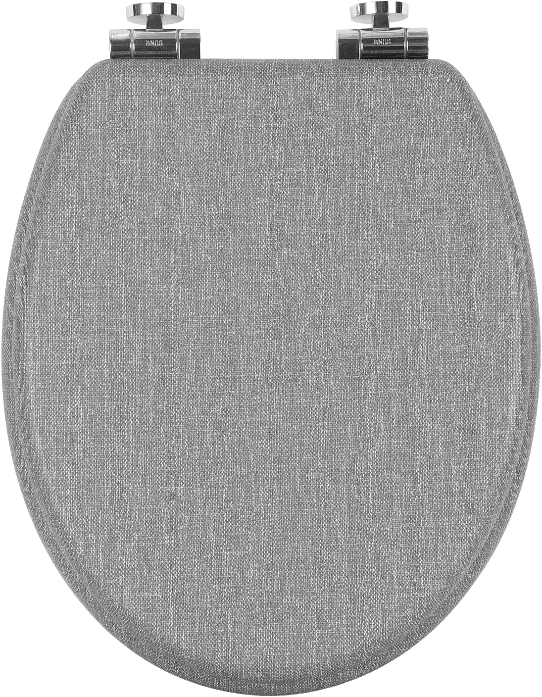 WOLTU Wooden Toilet Seat, Soft Close WC Seat with Strong Hinge Ideal for Standard Toilet Grey Maple