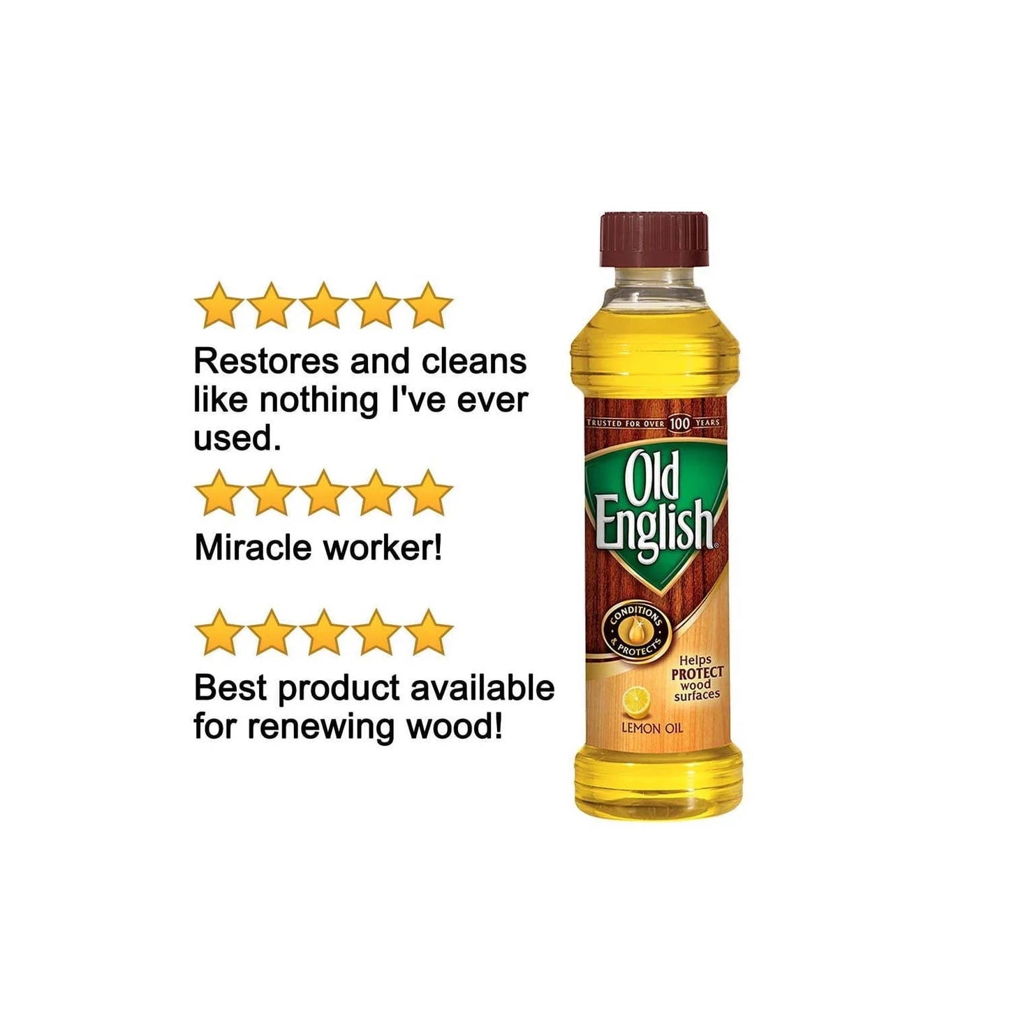 Old English Lemon Oil Furniture Polish, 16Oz Bottle