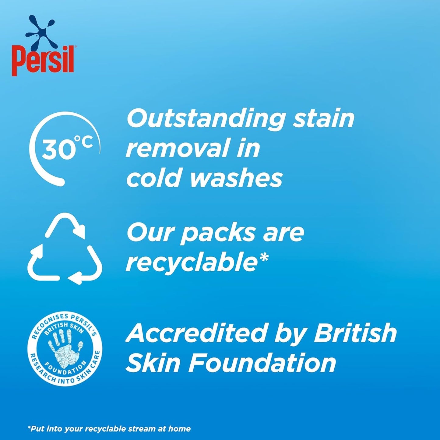 Persil Non Bio Washing Powder XXL Family Pack Gentle Next to Sensitive Skin for Outstanding Stain Removal in Cold Washes 77 Washes (3.85 Kg)