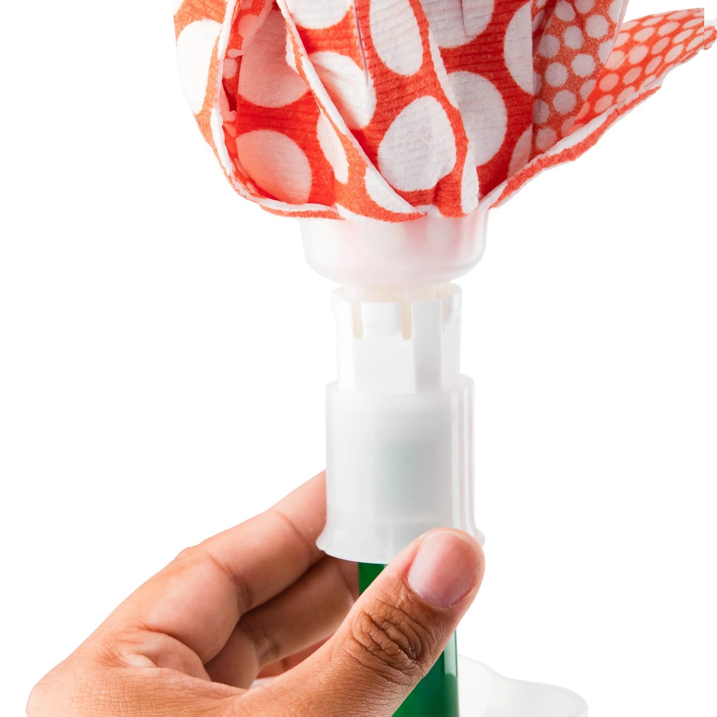 Libman Wonder Mop Orange White Microfiber Snap-On Refill Head