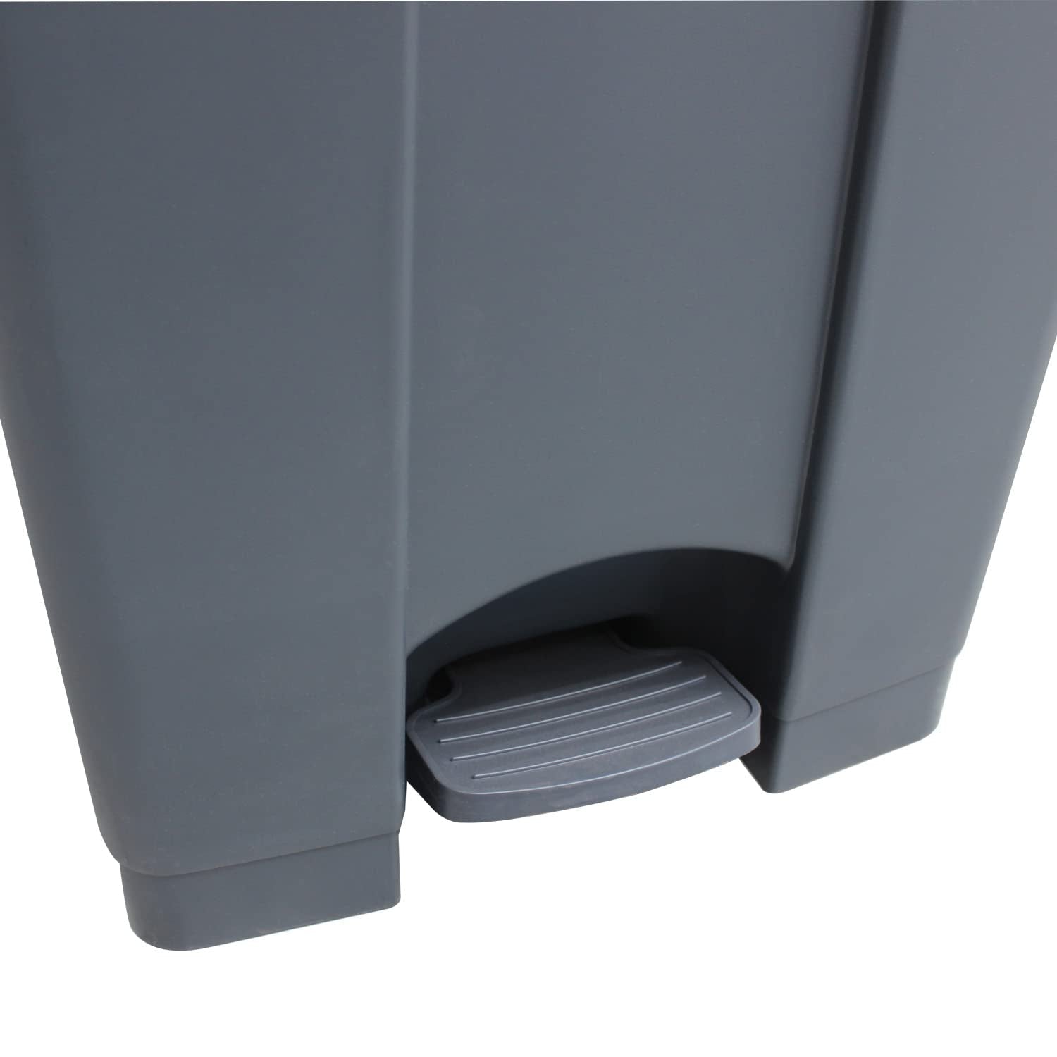 Pegasus Cleaning Heavy Duty Grey 68L Plastic Pedal Step on Indoor & Outdoor Kitchen Commercial Bins Medical Recycling, 68L