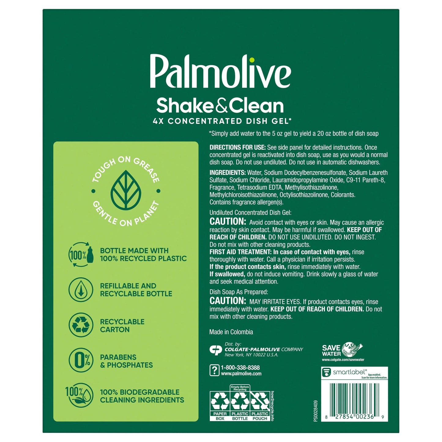 Palmolive Shake & Clean Starter Kit, Dish Soap Concentrate, 20 Oz, Fresh Citrus Scent