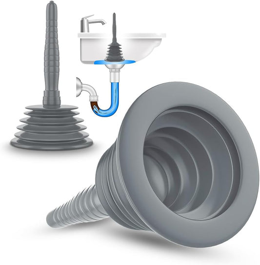 Klangfeiler® Power Sink & Drain Plunger - 130Mm & Extra Strong - Plunger, Cleaner