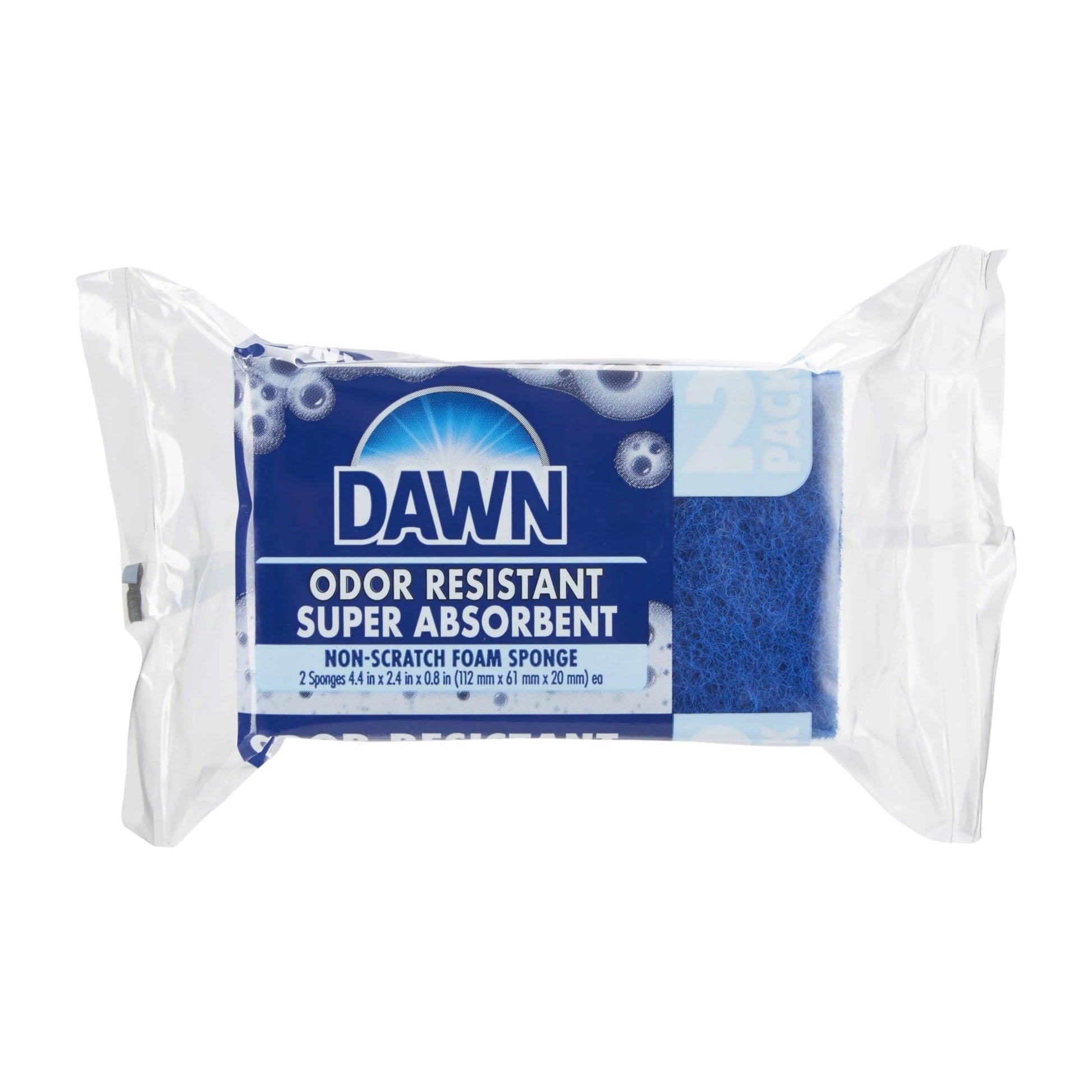 Dawn Foam Sponge, Non-Scratch, Blue, 2-Pack