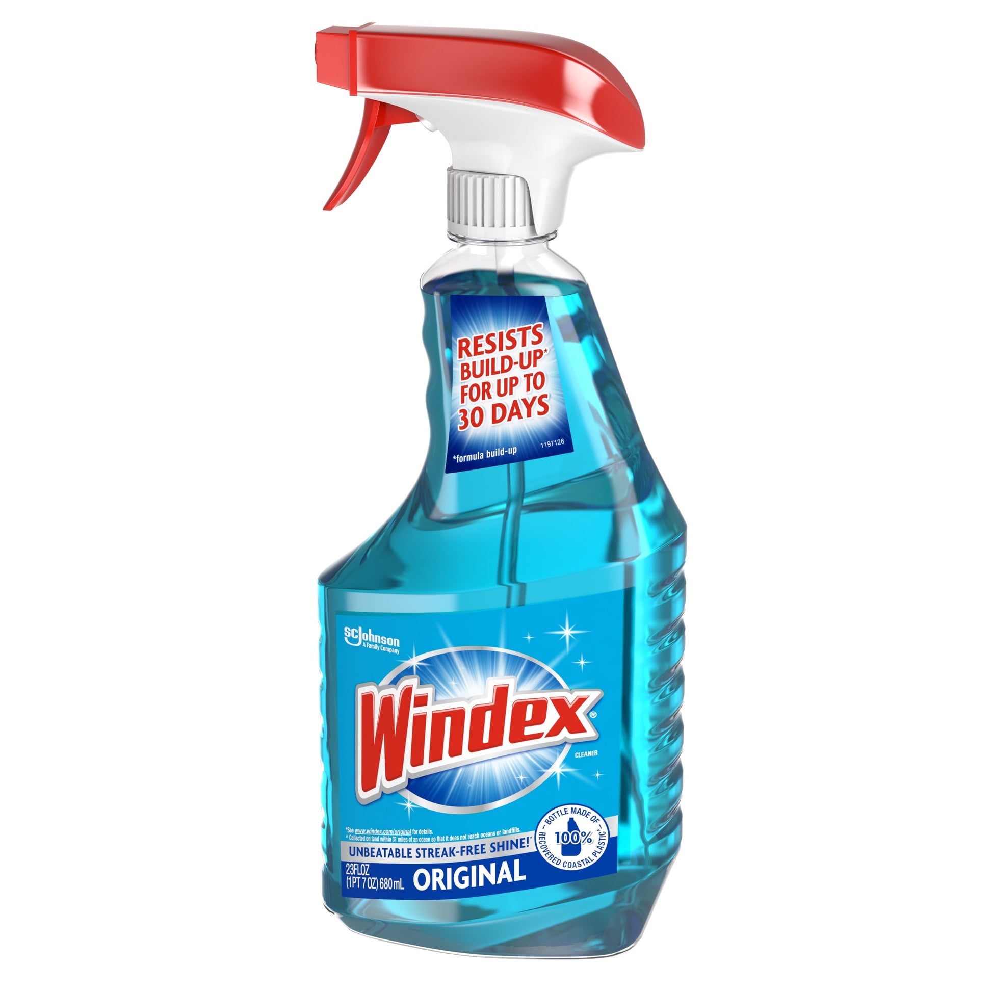 Windex® Glass Window Cleaner, Essential Cleaning Supplies, Original Blue, Spray Bottle, 23 Fl Oz, 1 Count