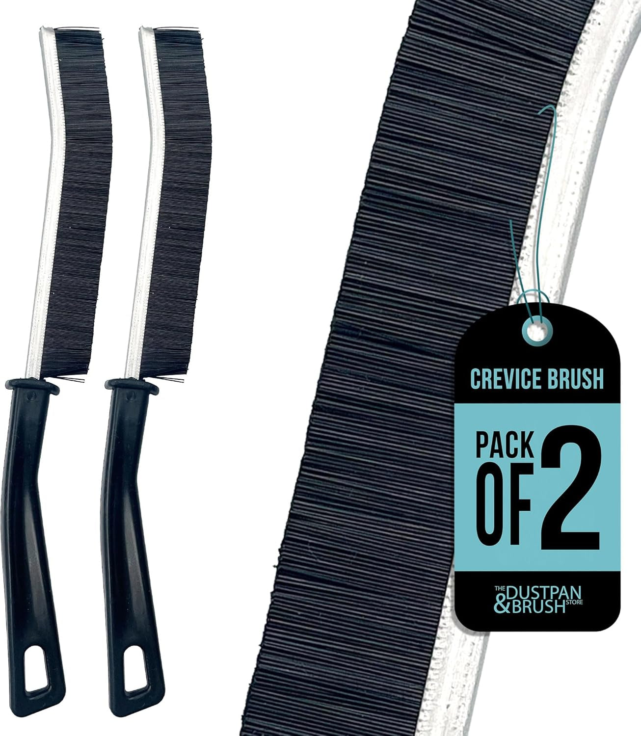 Crevice Cleaning Brush – Pack of 2 Gap Cleaning Brush Hard Bristle Crevice Cleaning Brush Thin Brush for Cleaning Home Kitchen Bathroom Door and Window Groove Small Spaces Narrow Corners