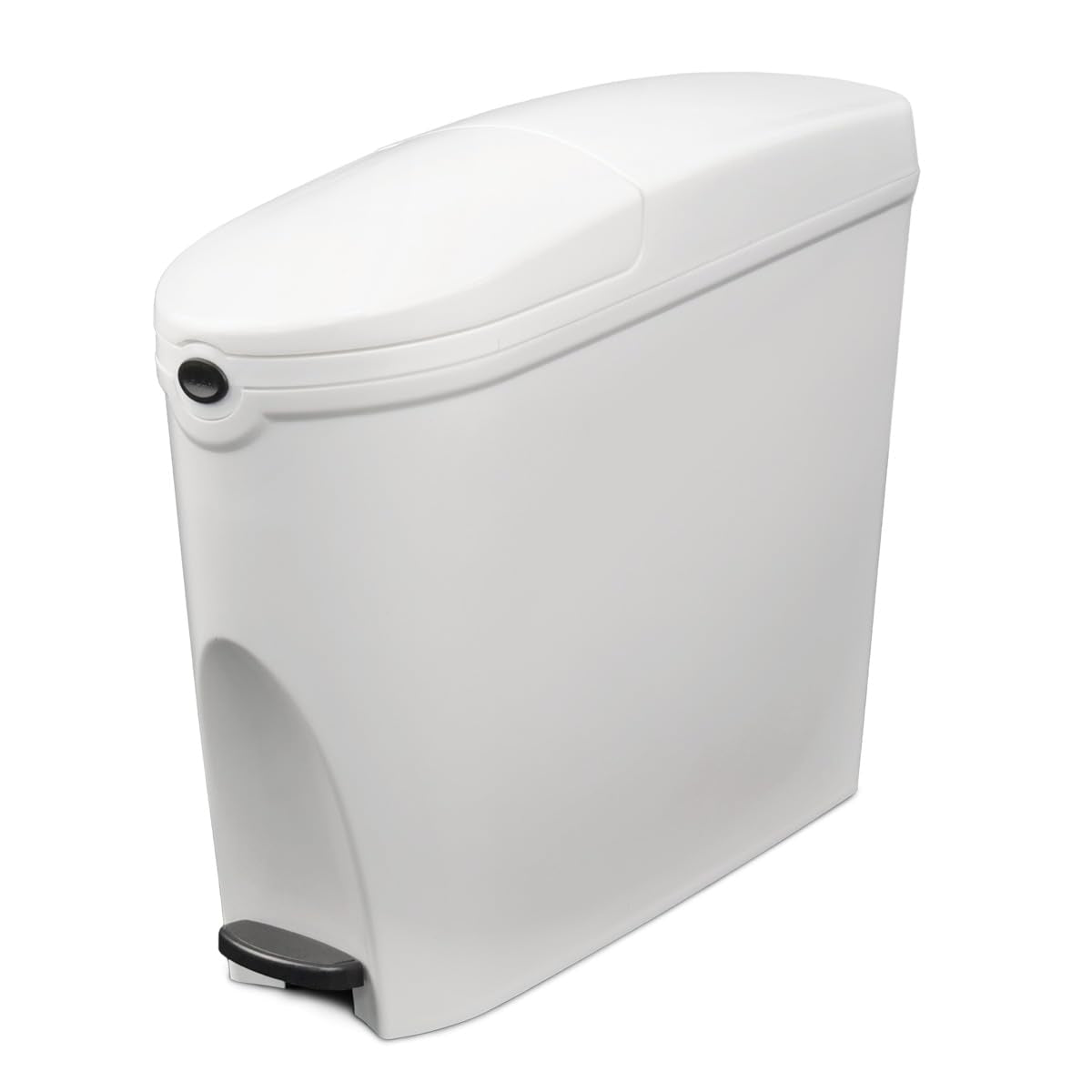 Washroom Hub Professional Grade Sanitary Bin - White - Large 20 Litre Capacity - Pedal Operated