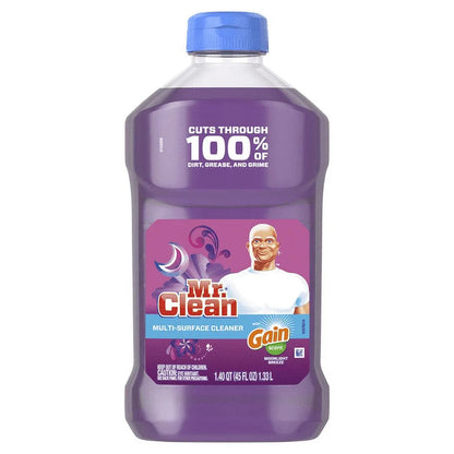 Mr. Clean 2X Concentrated Multi Surface, All Purpose Cleaner with Unstopables Fresh Scent, 64 Fl Oz