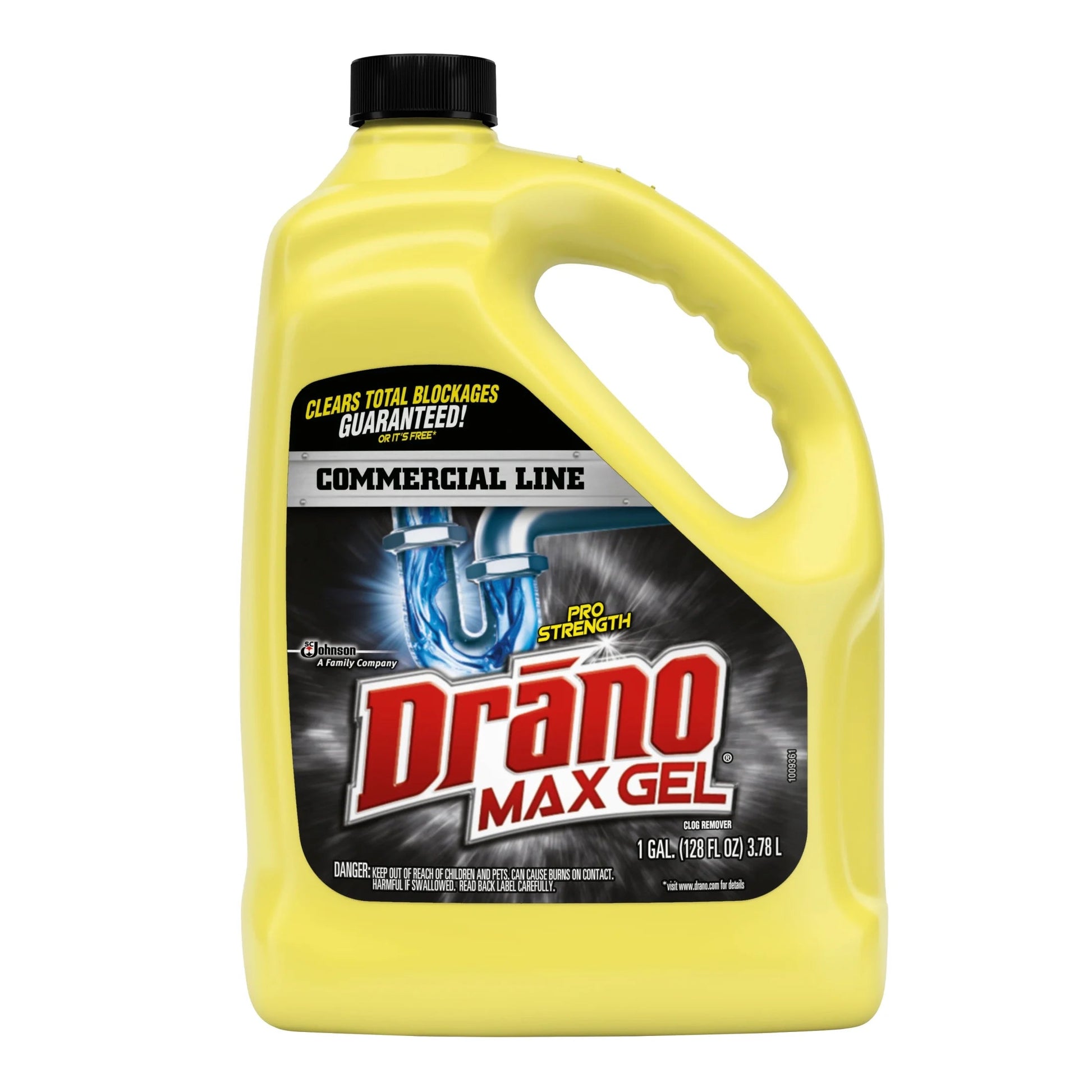 Drano Max Gel Drain & Clog Remover, Professional Strength Line, 128 Oz