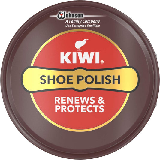 Kiwi Shoe Polish, Renew, Protect & Nourish Leather Shoes, Dark Tan, 40 G , Pack of 1