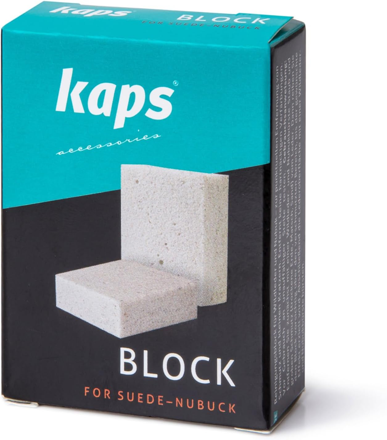 Kaps Quality Nubuck and Suede Eraser, Stain Remover, Gum Cleaner, Shoes Leather Accessories Car Seats Upholstery, Block