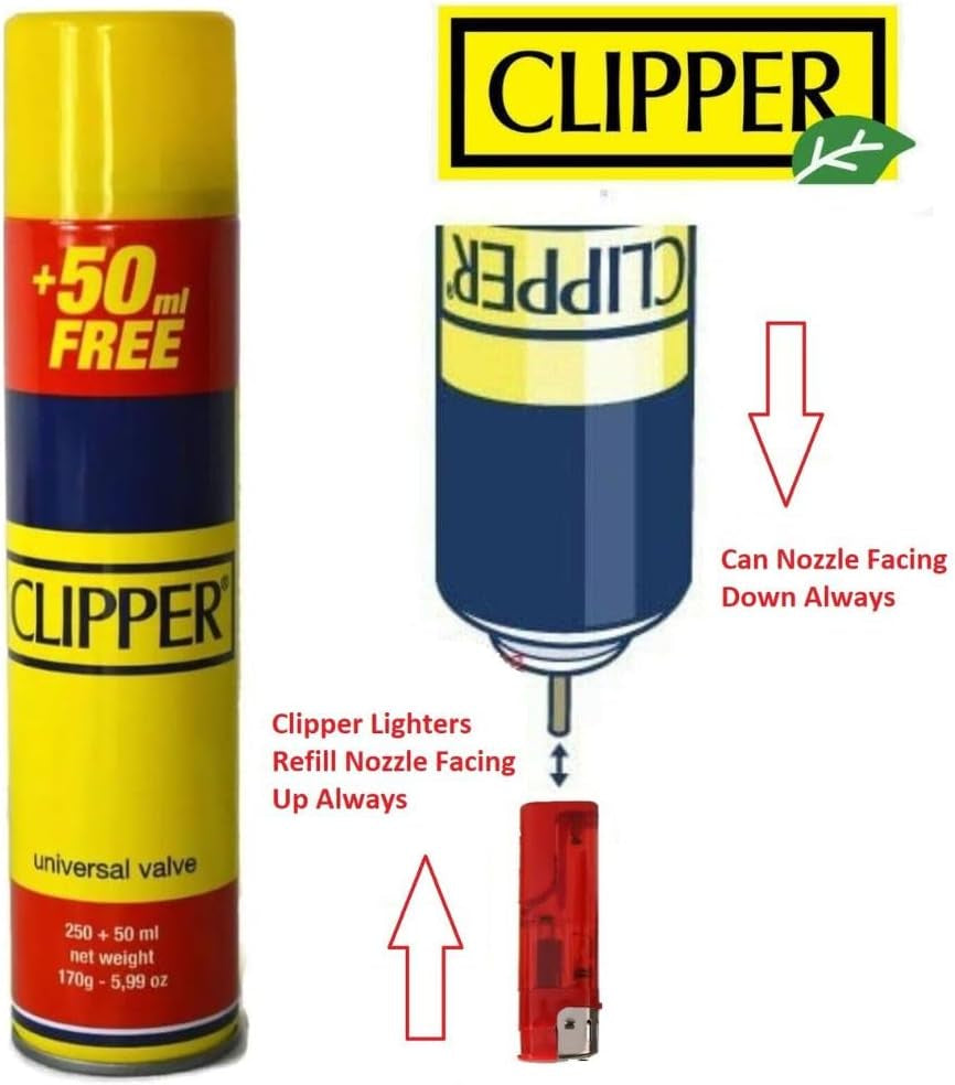 Clipper Gas - Universal Refill Fluid for Multi-Purposes, BBQ, Kitchen Torches, Culinary Torches, Soldering Tools, and More - 300Ml Capacity - Reliable & Safe Fuel Solution (2)