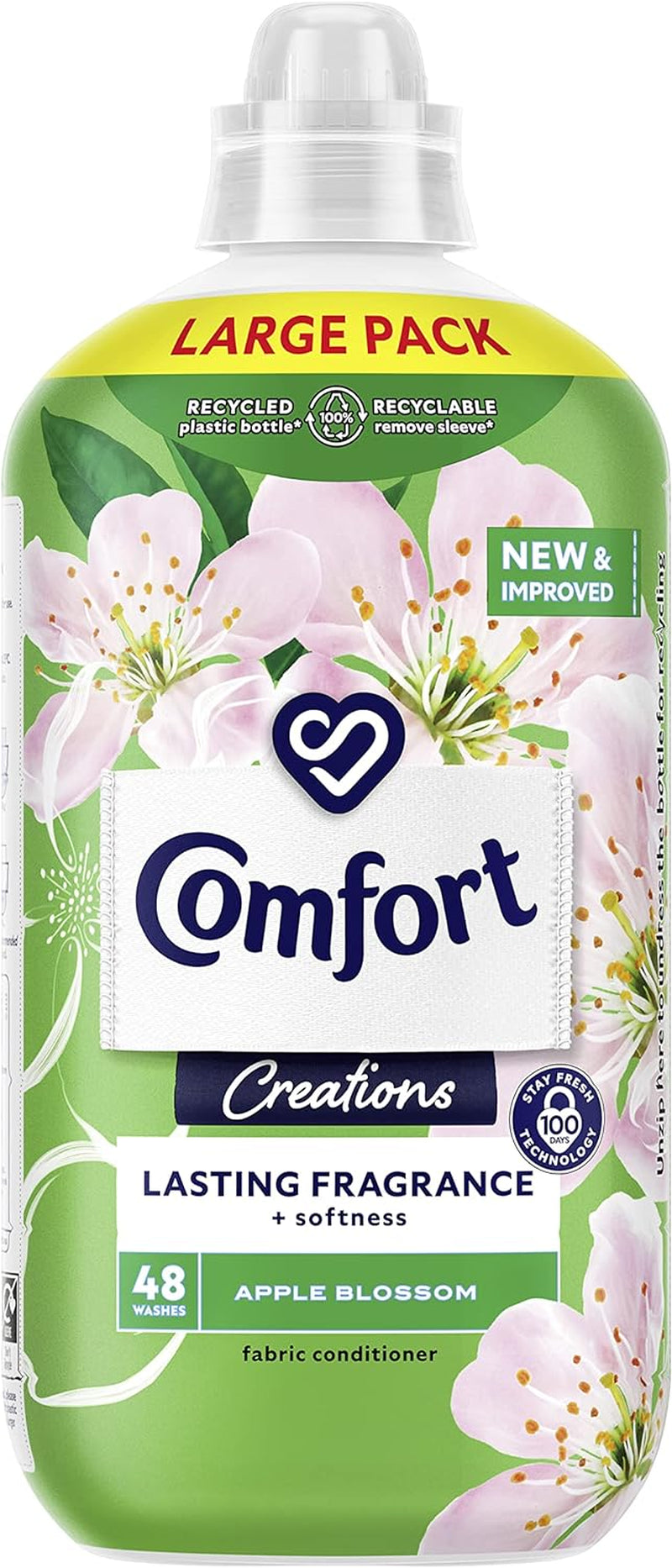 Comfort Sunshiny Days Fabric Conditioner with Stay Fresh Technology for 100 Days of Freshness + Fragrance* 160 Wash 4800Ml, Pack of 1