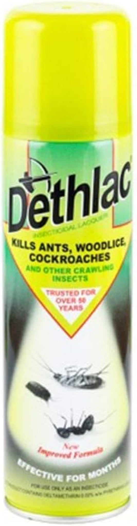 Dethlac Insecticidal Lacquer- 250 Ml Aerosol Knockdown Spray in the Home and Garden