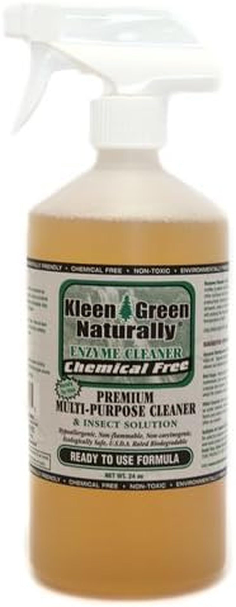 Kleen Green 24Oz Non Toxic Spray Assist'S in the Removal of Invisible Biting Mites, Bird Mites, Scabious Mites, Dust Mites, Fleas, Lice & Itchy Skin Problems