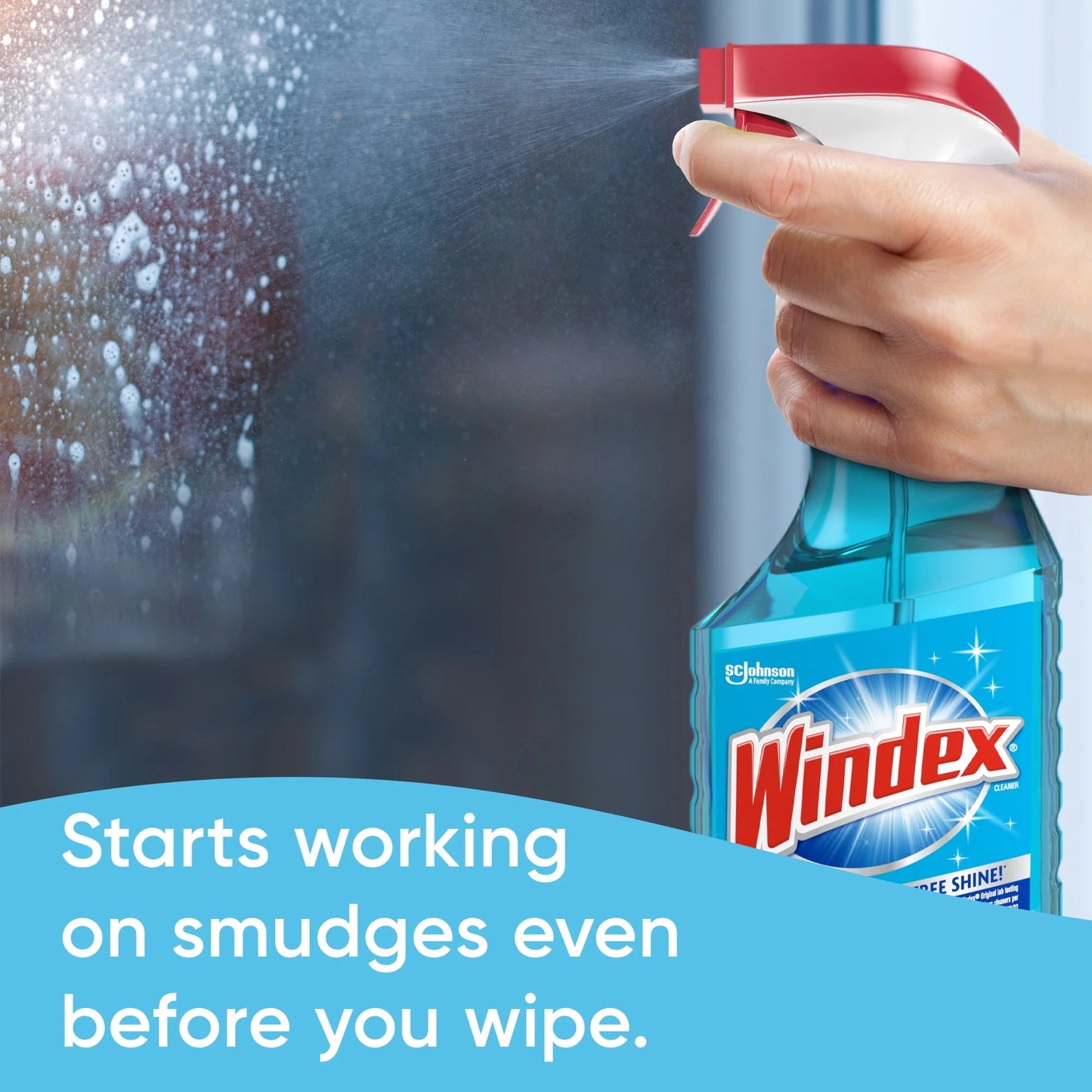 Windex Original Glass Cleaner, Streak-Free Window Cleaner Spray, 23 Fl Oz, 2 Count