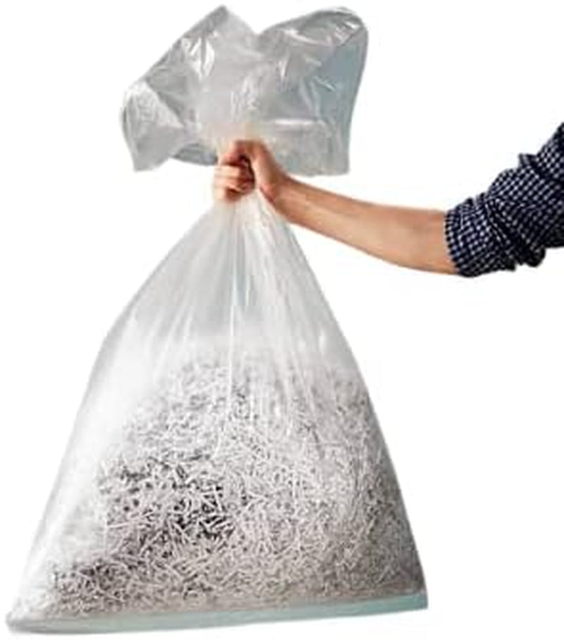 Haya Home 100L 40 Large Clear Recycling Bags Transparent Recycling Bin Bags, Rubbish Bags and Refuse Sacks 120 Gauge Bin Liners Heavy Duty Bin Bags Large Waste Bags from 100% Recycled Material