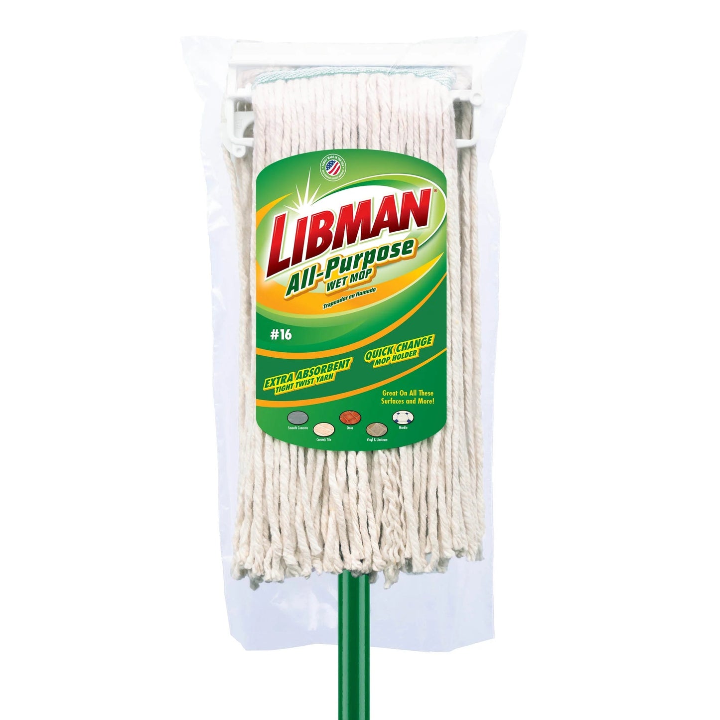 Libman All-Purpose Wet Mop (#16 Head) Cotton Blend