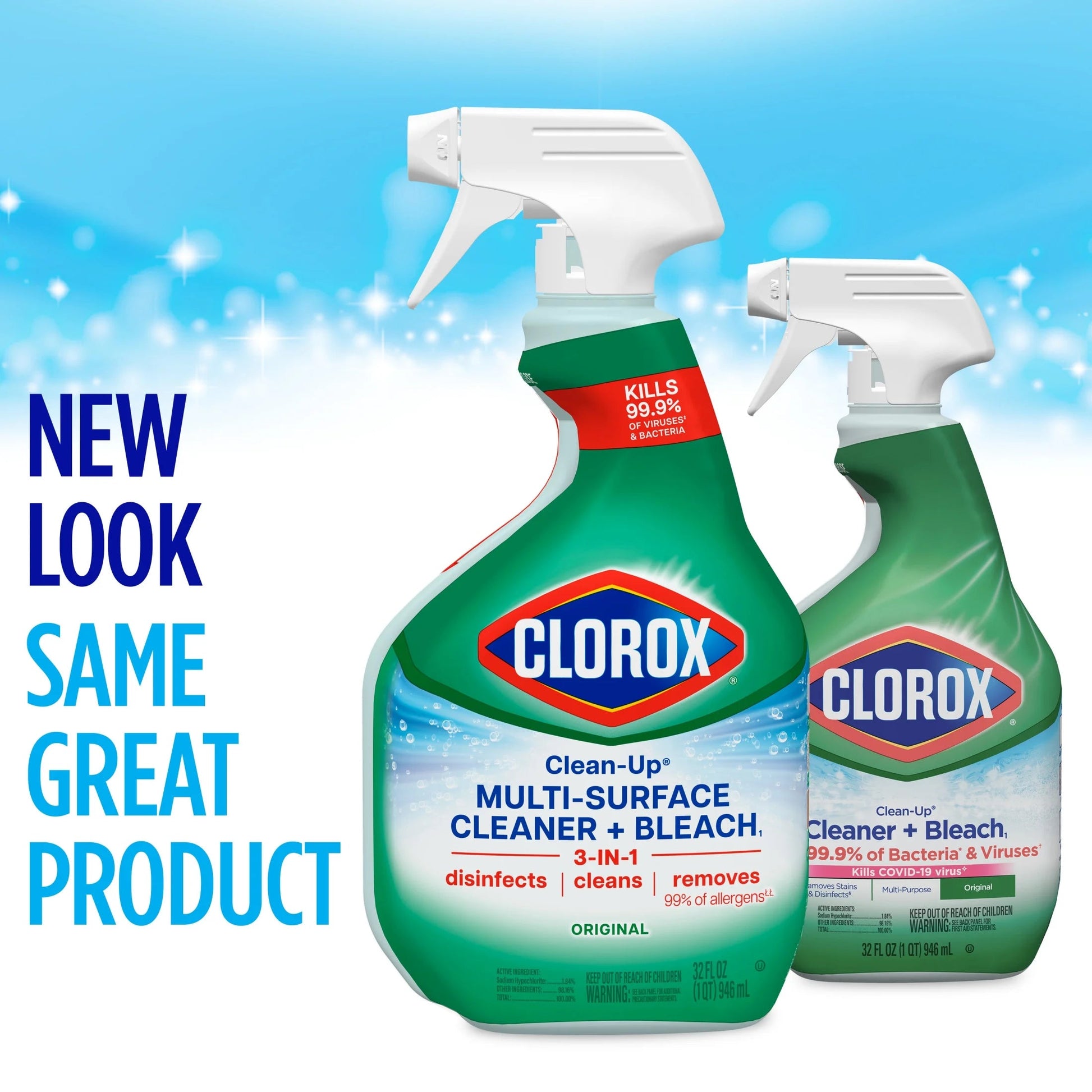 Clorox Clean-Up All Purpose Cleaner Spray with Bleach, Spray Bottle, Original, 32 Oz