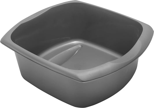 Addis Rectangular Washing up Bowl, Metallic, Large, 9.5 Litre