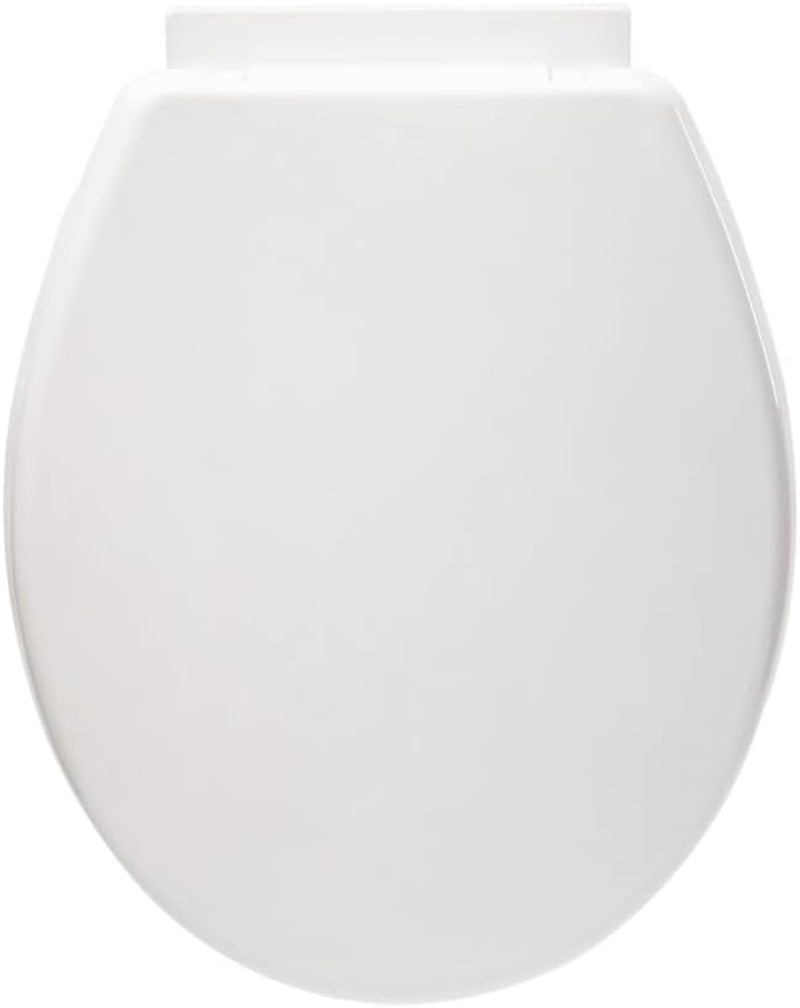 Requisite Needs Soft Close Toilet Seat, Toilet Seat with Quick Release for Easy Clean, Simple Top Fixing, Standard Toilet Seats White with Adjustable Hinges.