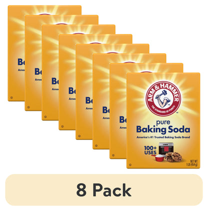 ARM & HAMMER Pure Baking Soda, for Baking, Cleaning & Deodorizing, 1 Lb Box