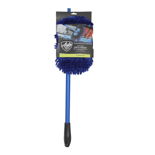 Auto Drive Microfiber Mop, Blue Aluminum Telescoping Handle