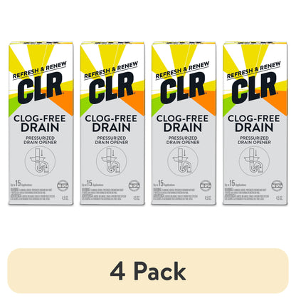 CLR Brand Clog-Free Drain Opener, Chemical-Free Pressurized Air Canister, 4.5 Oz (1 Pack)